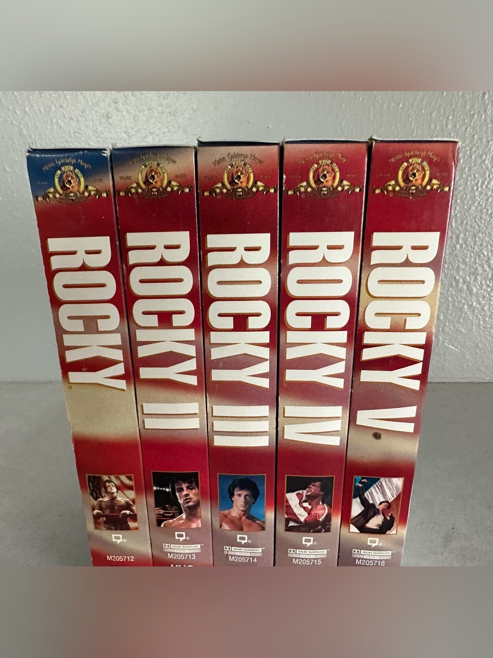 Rocky VHS Tapes Box Set 1 Through 5 Home Video I-V